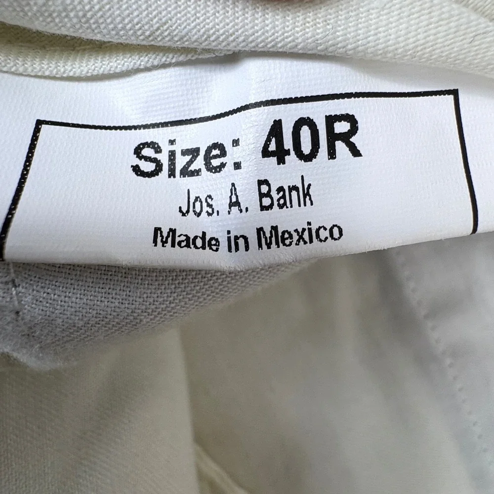 Jos A Bank Suit Mens 46L 38x29 Tan Wool 2 Button Flat Front Signature Old Money